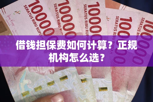 武汉借钱担保费如何计算？正规机构怎么选？