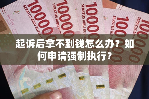 武汉起诉后拿不到钱怎么办？如何申请强制执行？