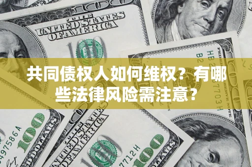 武汉共同债权人如何维权？有哪些法律风险需注意？
