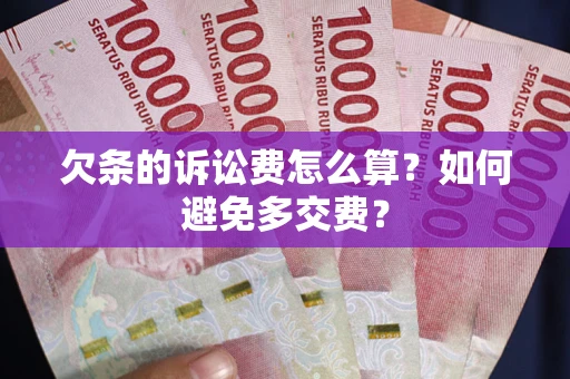 武汉欠条的诉讼费怎么算？如何避免多交费？
