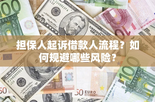 武汉担保人起诉借款人流程？如何规避哪些风险？