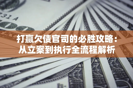 武汉打赢欠债官司的必胜攻略：从立案到执行全流程解析
