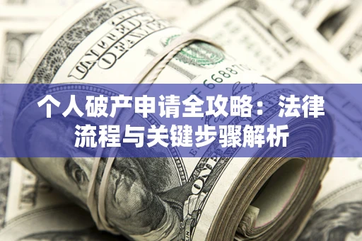 武汉个人破产申请全攻略：法律流程与关键步骤解析