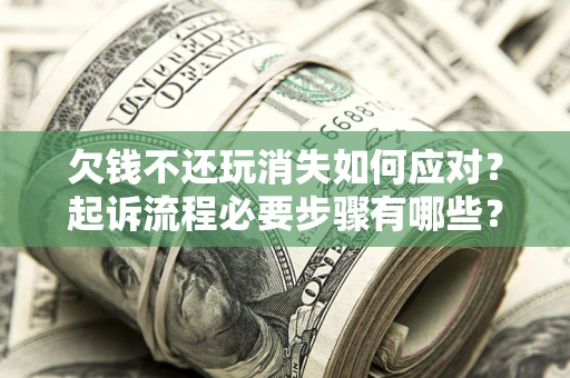武汉欠钱不还玩消失如何应对？起诉流程必要步骤有哪些？