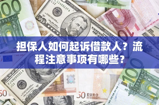 武汉担保人如何起诉借款人？流程注意事项有哪些？